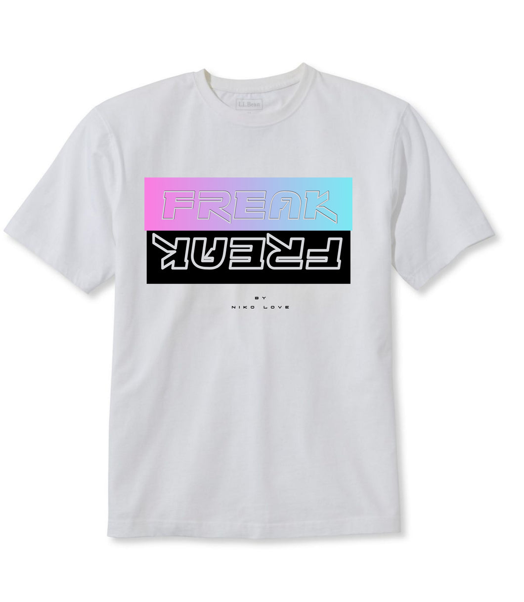 FREAK - Pink/Blue Holographic T-shirt